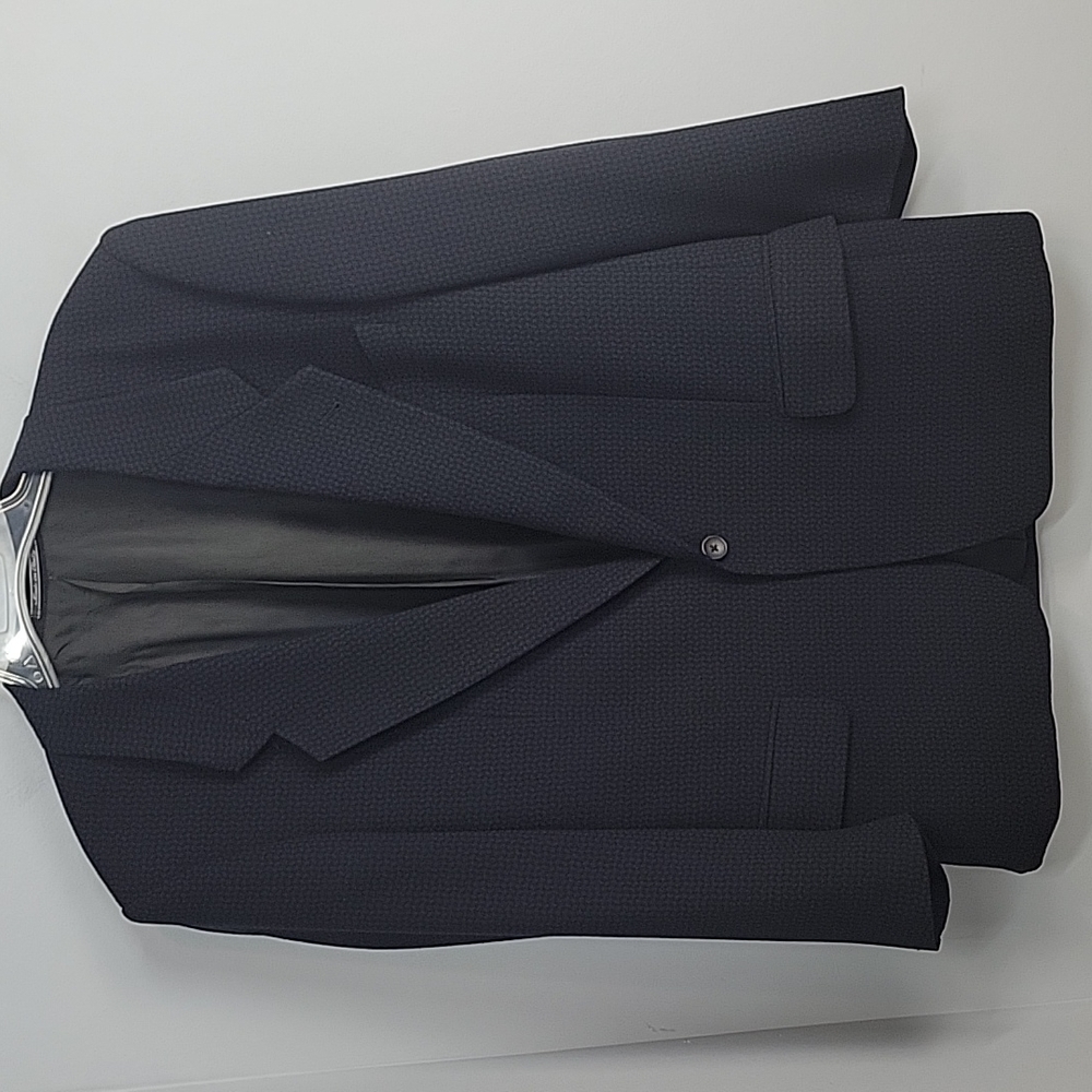 L'UOMO LUIGI BOTTO LUBIAM Blue & Black Textured Sport Coat